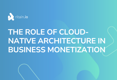 Image with the title of the blog: THE ROLE OF CLOUD-NATIVE ARCHITECTURE IN BUSINESS MONETIZATION